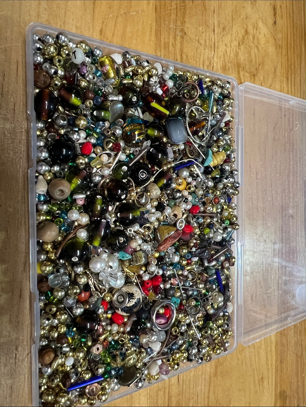 Mixed Jewelry Findings and Beads Assortment - Multicolor